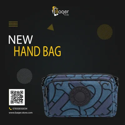 Monogram Canvas Belt Bag – Blue Edition | تصميم فاخر كلاسيكي | باقر ستور العراق