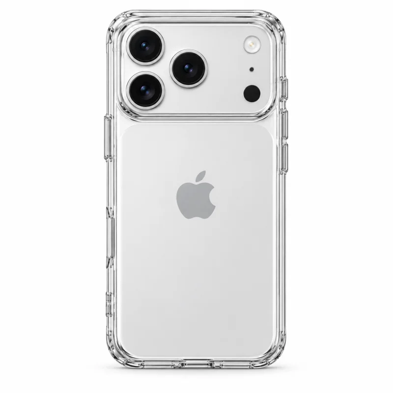 كفر حماية شفاف لهاتف آيفون 17 برو ماكس (Clear Case for iPhone 17 Pro Max)