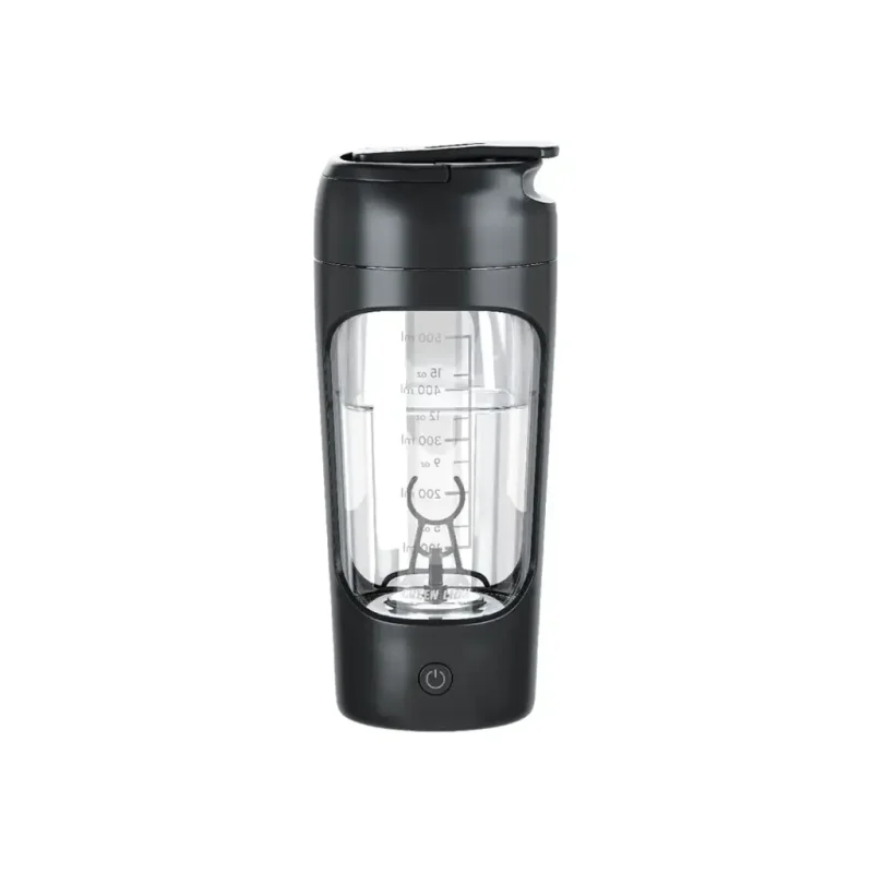 شيكر وخلاط البروتين الكهربائي الذكي Green Lion Protein Mixer 650ML - أسود 990478123601
