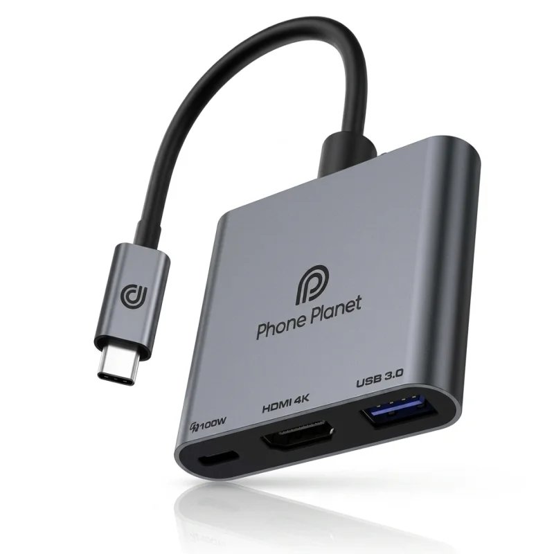 موزع USB-C متعدد المنافذ PHONE PLANET PP-DS03 (3 في 1)