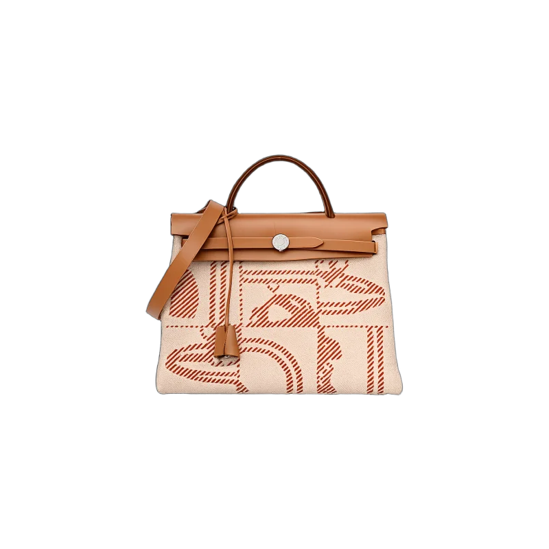 حقيبة Herbag Zip PM 31 “Brides de Gala” – جلد سابل طبيعي مع قماش Toile H | تصميم فاخر كلاسيكي | باقر ستور العراق