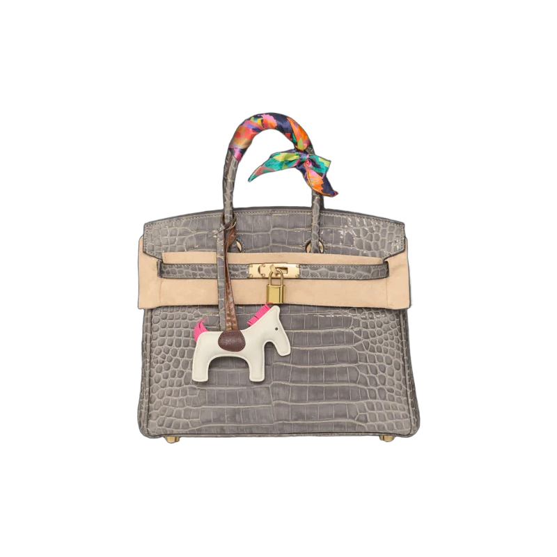 Birkin Bag – Grey Croc Style Edition | تصميم فاخر كلاسيكي | باقر ستور العراق