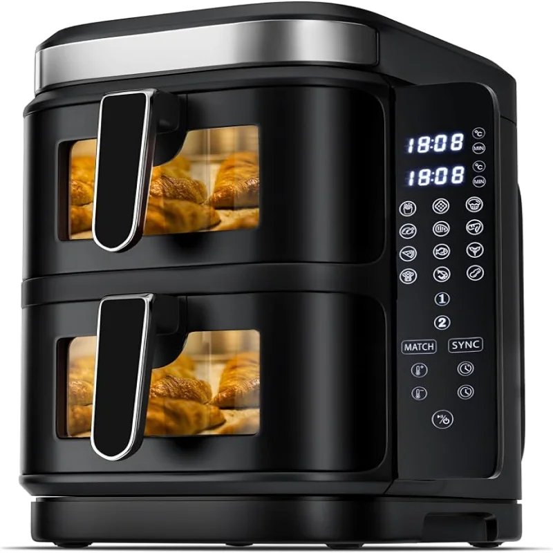 قلاية هوائية DENX DX4001 مزدوجة السلة – سعة 11 لتر | قدرة 2800W