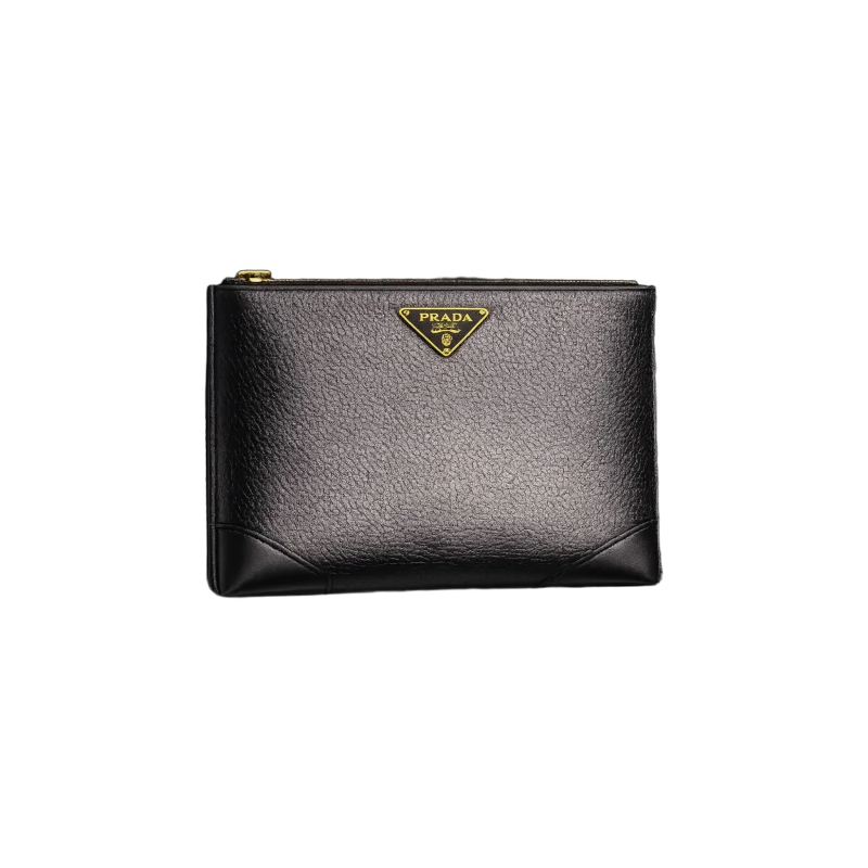 Saffiano Leather Clutch – Black Edition | تصميم فاخر كلاسيكي | باقر ستور العراق