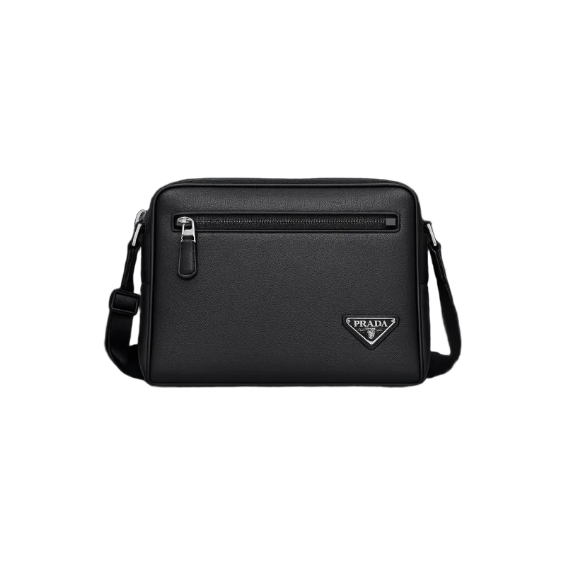 Saffiano Leather Crossbody – Black Edition | تصميم فاخر كلاسيكي | باقر ستور العراق