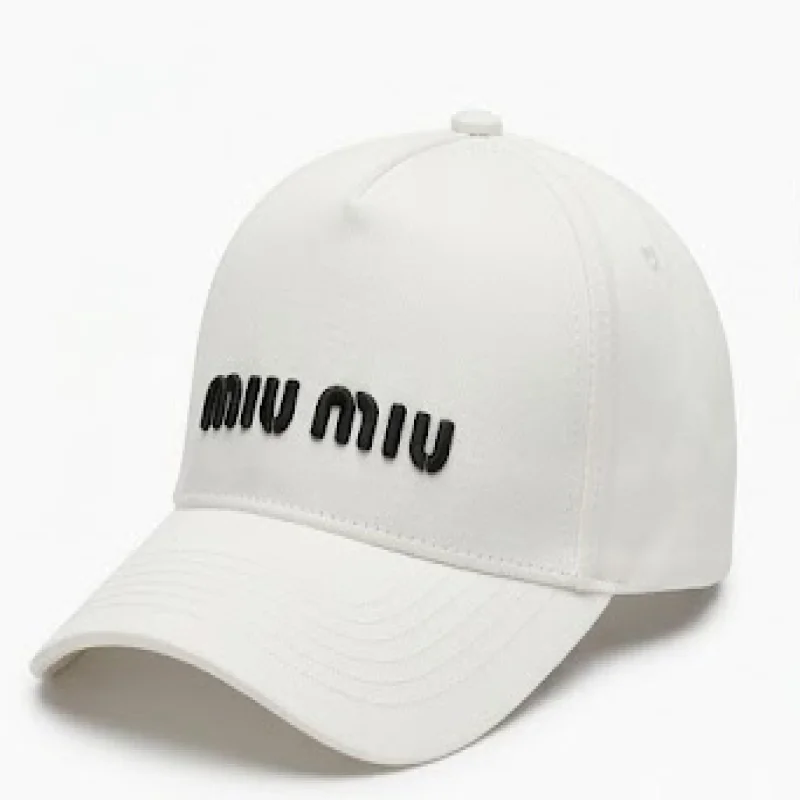 Miu Miu Classic Logo Cap – Miu Miu | تصميم فاخر مستوحى | باقر ستور العراق