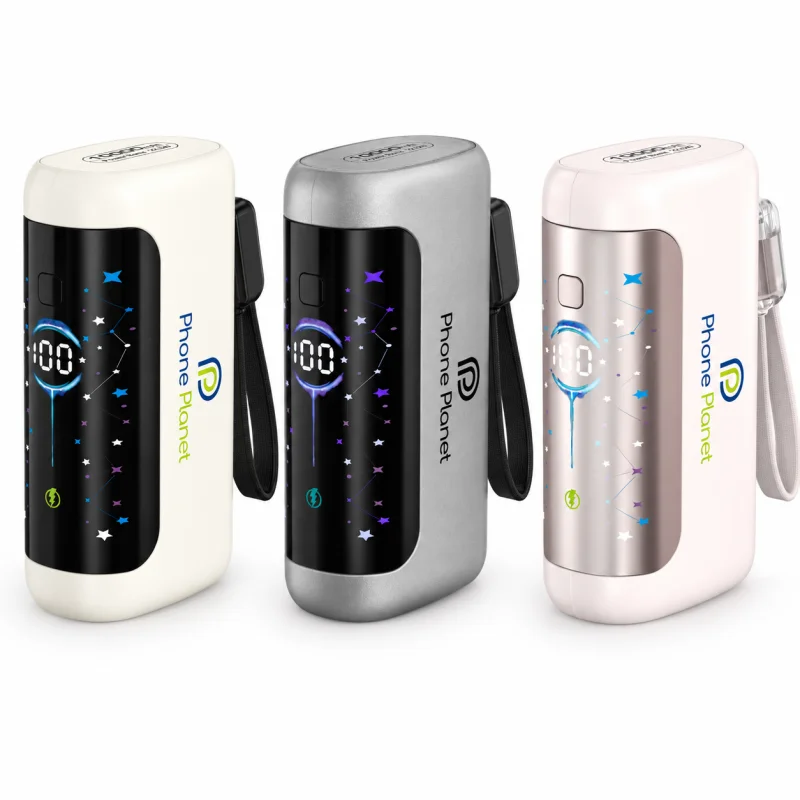 شاحنه متنقله Phone Planet W013 - شاشة رقمية أنيقة بتصميم عصري وأداء موثوق