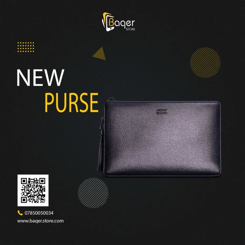 كلتش جلدي فاخر من Montblanc