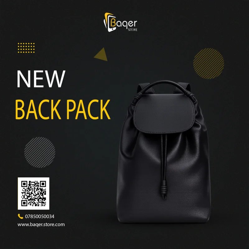 Loewe Drawstring Leather Backpack – Black Edition