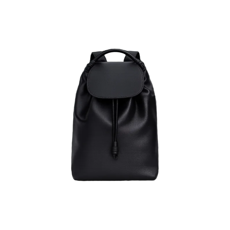 Loewe Drawstring Leather Backpack – Black Edition | تصميم فاخر مستوحى | باقر ستور العراق