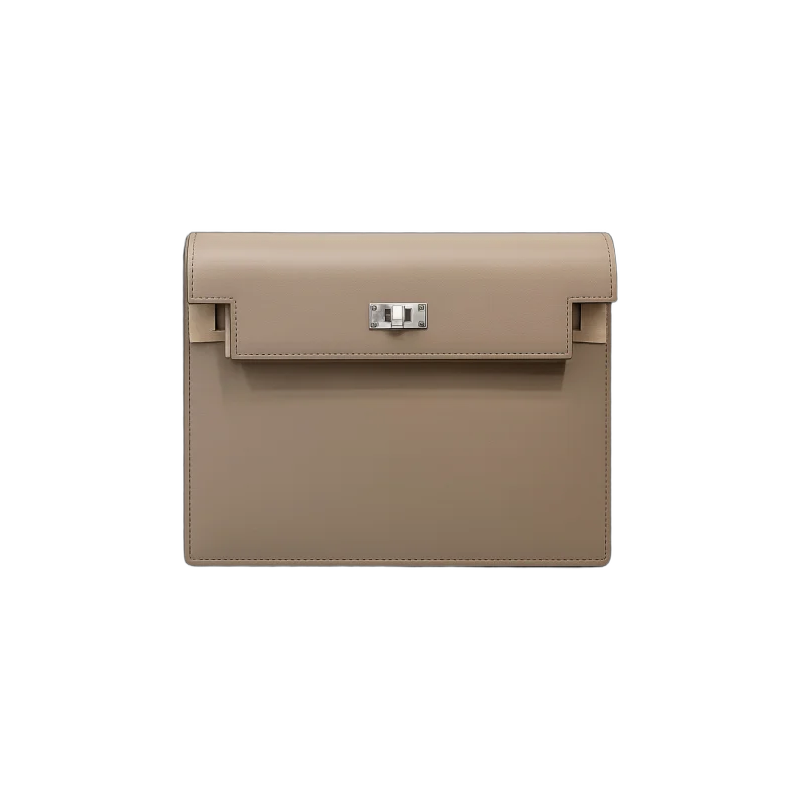 Kelly Pochette Leather Clutch | تصميم فاخر كلاسيكي | باقر ستور العراق