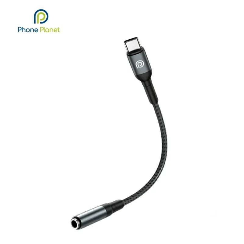 محول صوت PHONE PLANET PP-EC-CAUX-12-GY من Type-C إلى 3.5mm (0.12 متر)