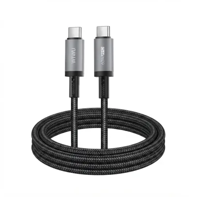 كيبل WIWU TITAN LINK Wi-C057 USB-C إلى USB-C بطول 1.2 متر وشحن سريع 60W