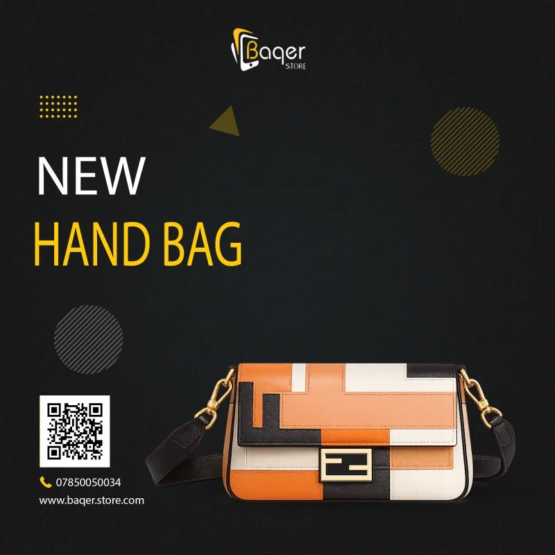Fendi Baguette Multicolor Leather Bag